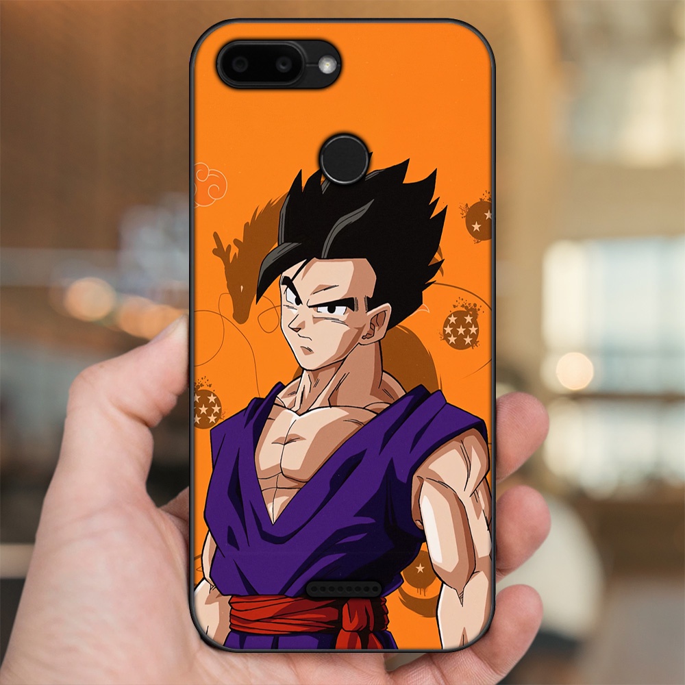Ốp lưng Xiaomi Redmi 6 viền đen in hình Gohan Dragon Ball