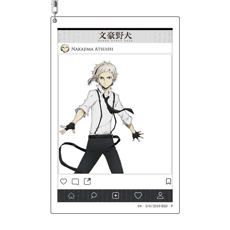 Móc khóa Bungou stray dogs Văn hào lưu lạc ver khung ảnh mica trong acrylic anime chibi