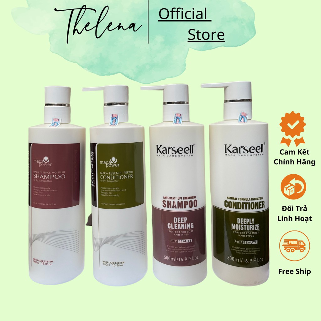 Dầu gội xả KARSEELL Phục hồi tóc hư tổn tái tạo cấu trúc tóc – siêu mềm mượt|bộ dầu gội xả 500ml -800ml