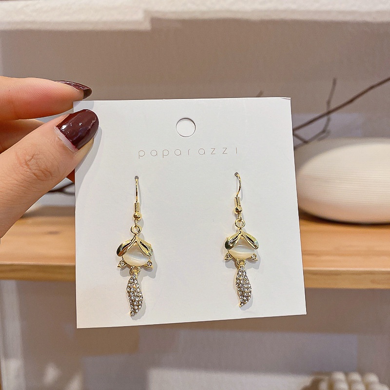 Bông Tai Hình Con Cáo Đính Đá Thời Trang