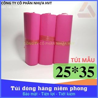 [TÚI DÙNG THỬ] Dùng thử 1 Túi Đóng Hàng Tự Dính-Đóng Gói Thay Thế Băng Dính  [25*35 Hồng] 