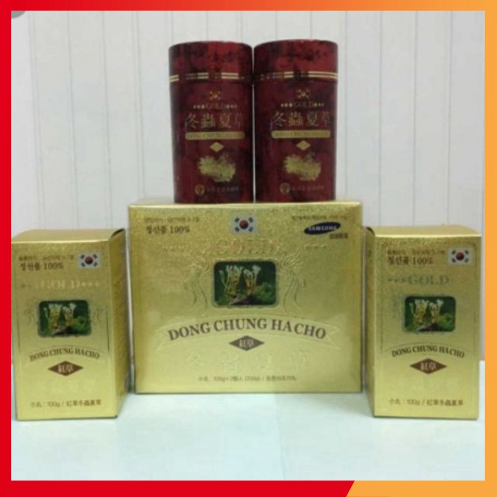 Đông Trùng Hạ Thảo Hàn Quốc Red Kimsan Dạng Viên Hộp 2 lọ x 100gr