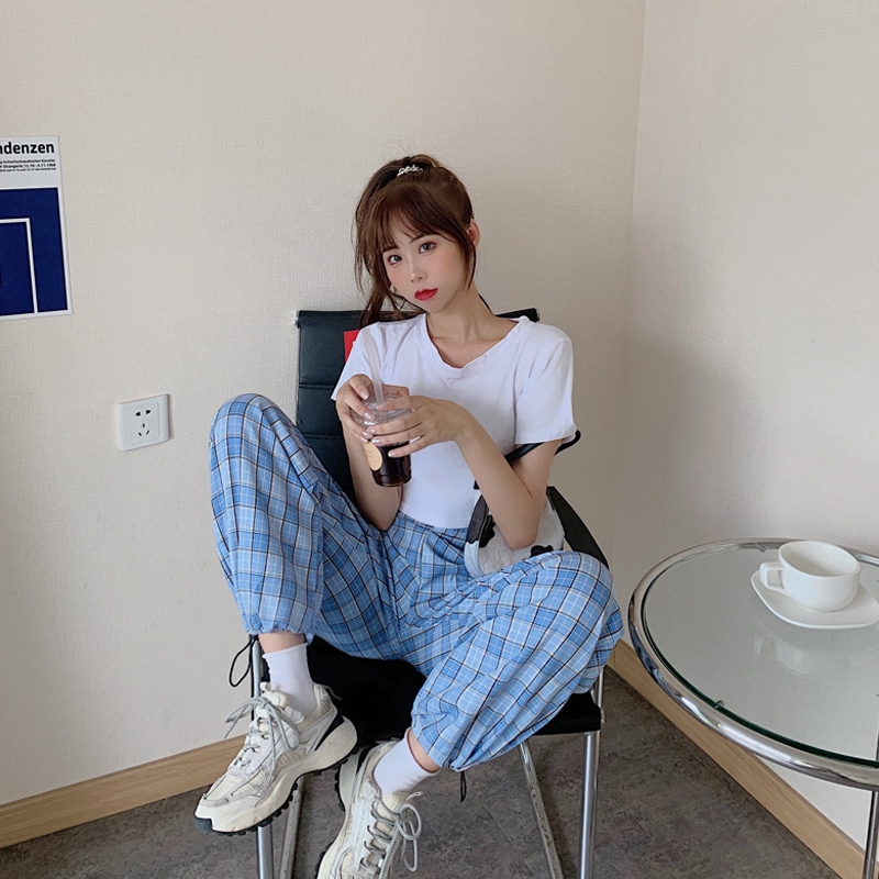 SUXI Quần Ca-Rô Thời Trang Cá Tính Dành Cho Nữ