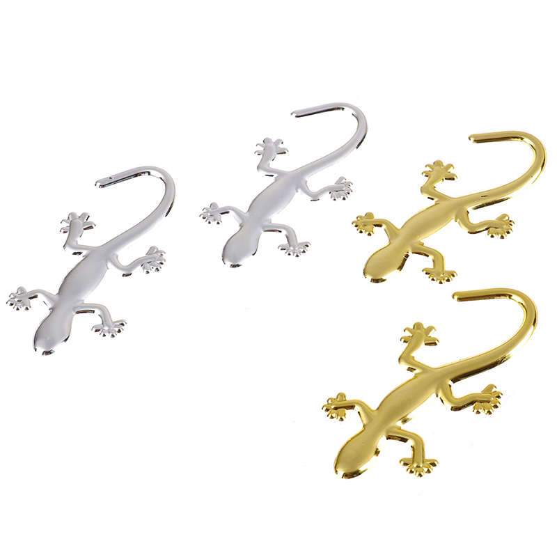 Set 2 Miếng Dán Trang Trí Xe Hơi Hình Tắc Kè Hoa Độc Đáo