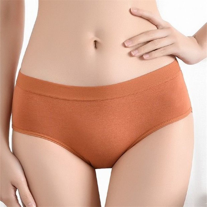 Quần lót cotton giấu đường may thông thoáng cho nữ 8 màu tùy chọn