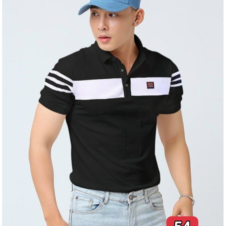 9 mẫu Áo Thun Nam Ngắn Tay Có Cổ Hàn Quốc Cao Cấp Bao Đẹp Chất Lượng Thun Dày Mịn cotton 100%.