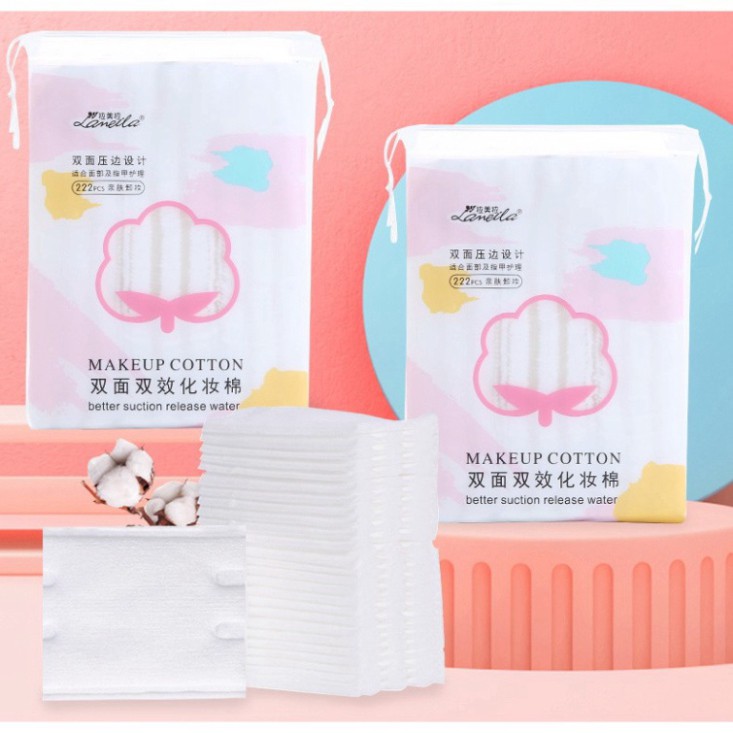 Bông tẩy trang 222 miếng Cotton Pads