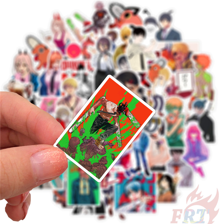 50Pcs/Set ❉ Chainsaw Man - Series 02 Anime Cartoon Stickers ❉ Pochita DIY Fashion Mixed Waterproof Doodle Decals Stickers