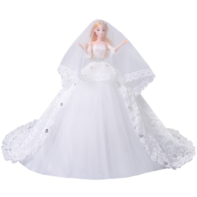 Búp bê Lilian Barbie mặc váy cưới lớn xinh xắn đáng yêu