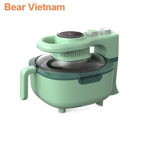 ☫Nồi chiên không khí gia đình tự động Bear Công suất lớn Máy điện dầu đặc biệt mới thông minh của Pháp