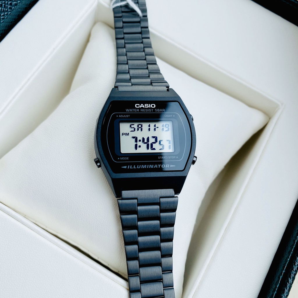 [NICE PICK] Đồng hồ điện tử nữ dây thép Casio Standard B640 Black Luxury