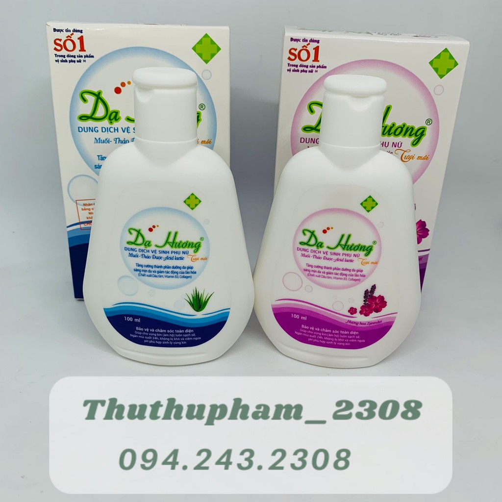 Dung dịch vệ sinh phụ nữ DẠ HƯƠNG chai 100ml - Dược phẩm Hoa Linh
