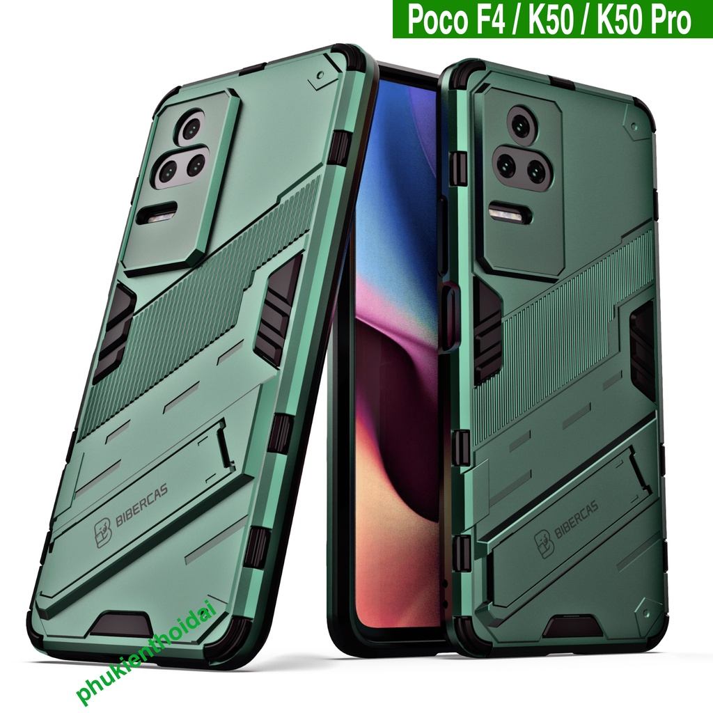 Ốp lưng Redmi K50 / K50 Pro / K40s / Poco F4 / K60 / K60 Pro / K60 Ultra Iron Man Ver 2 chống sốc giá đỡ xem phim