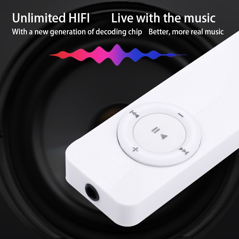 Máy nghe nhạc MP3 hỗ trợ thẻ nhớ TF 32g chất lượng cao tiện dụng