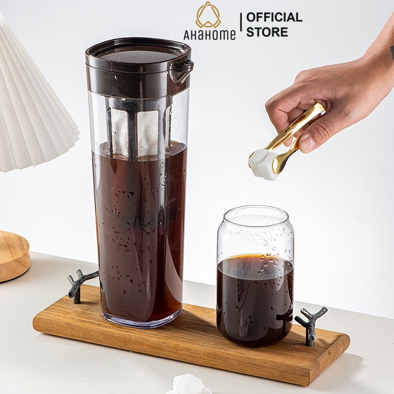 Bình pha cafe COLD BREW  nhựa nguyên sinh ABS 1.1L - AHAHOME