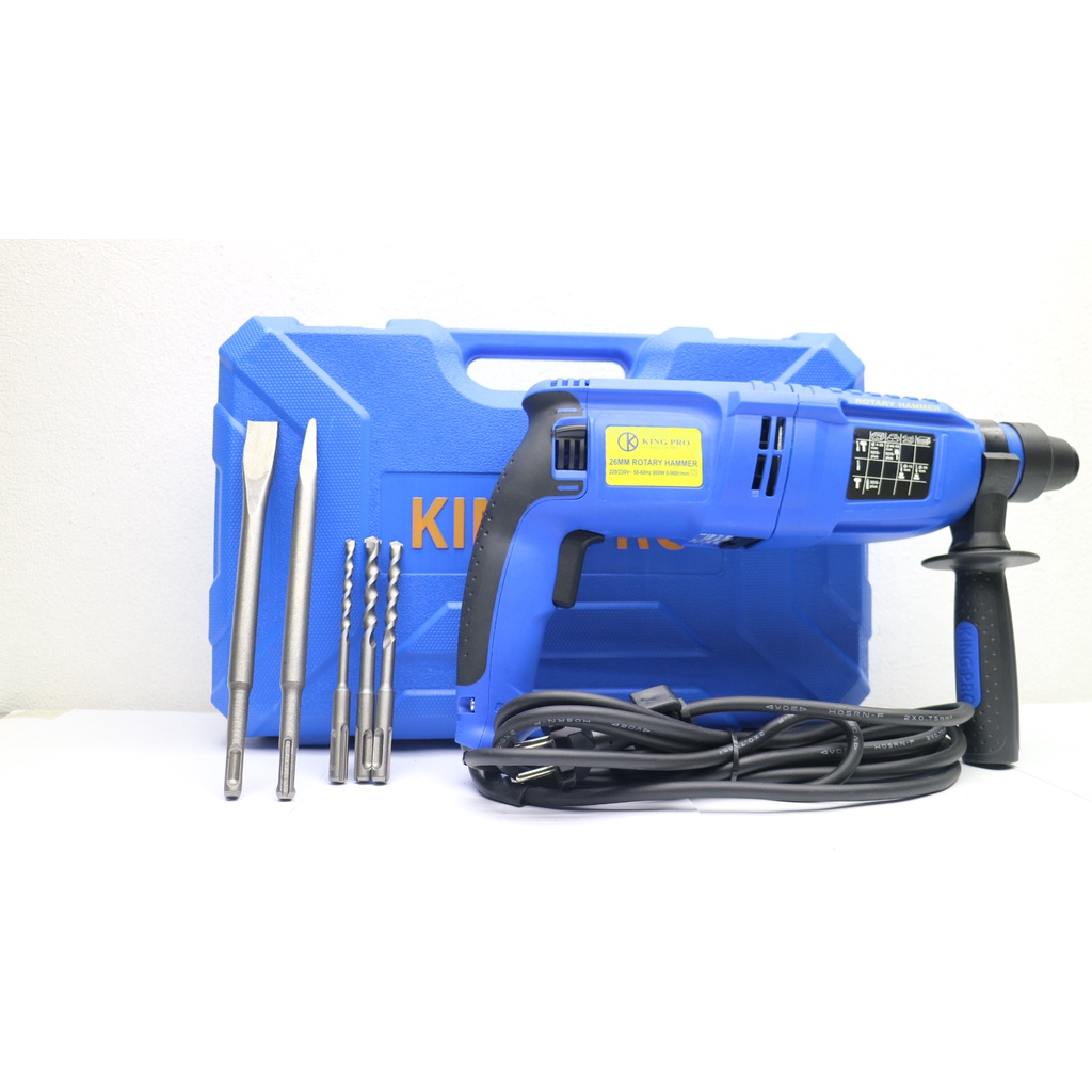 [RẺ VÔ ĐỊCH] Máy khoan đục bê tông 3 chức năng chính hãng KINGPRO  KP - 2603 công suất lớn 800W