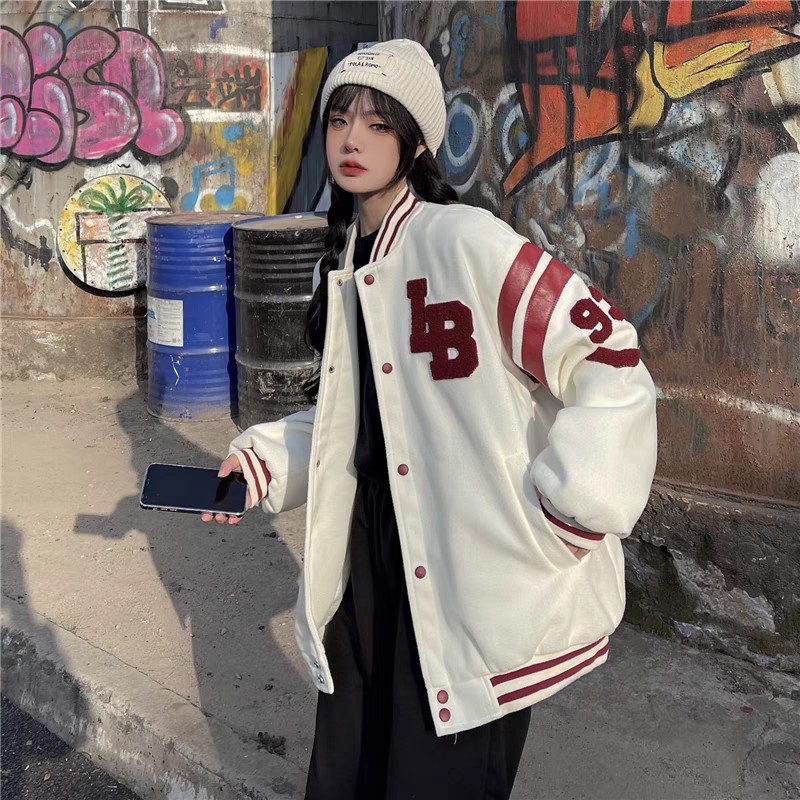 Áo khoác varsity jacket nam nữ bomber uniex LB