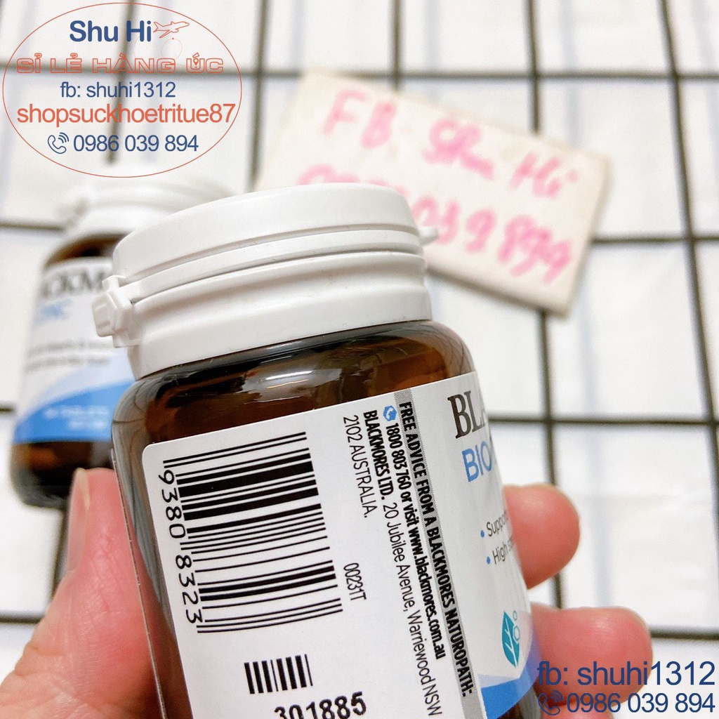 Viên uống bổ sung kẽm blackmores 84 viên, 168 viên úc, blackmores bio zinc