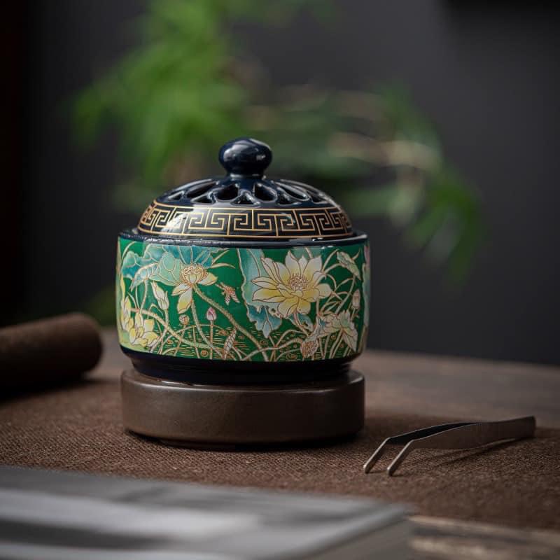 lư xông trầm bằng điện có hẹn giờ - lư xông tinh dầu