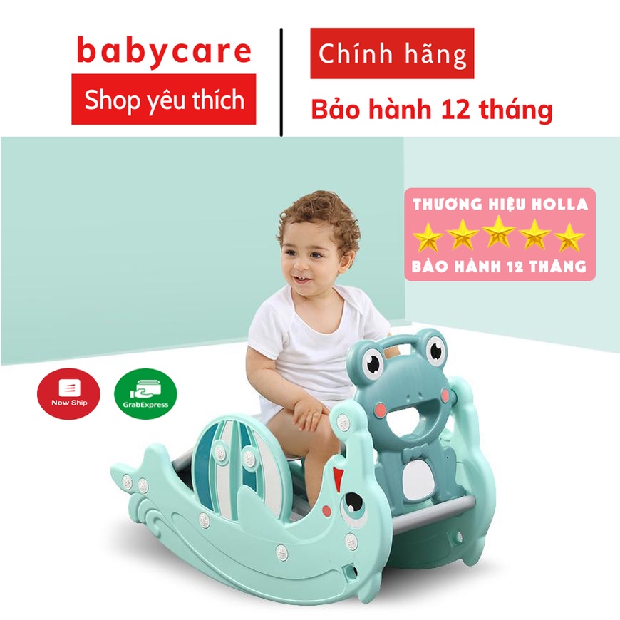 CẦU TRƯỢT CHO BÉ- CẦU TRƯỢT BẬP BÊNH - MẪU HOLA - MẶT GẤU - BẢO HÀNG 12 THÁNG