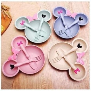 [FREESHIP] Sét bát tập ăn dặm Mickey