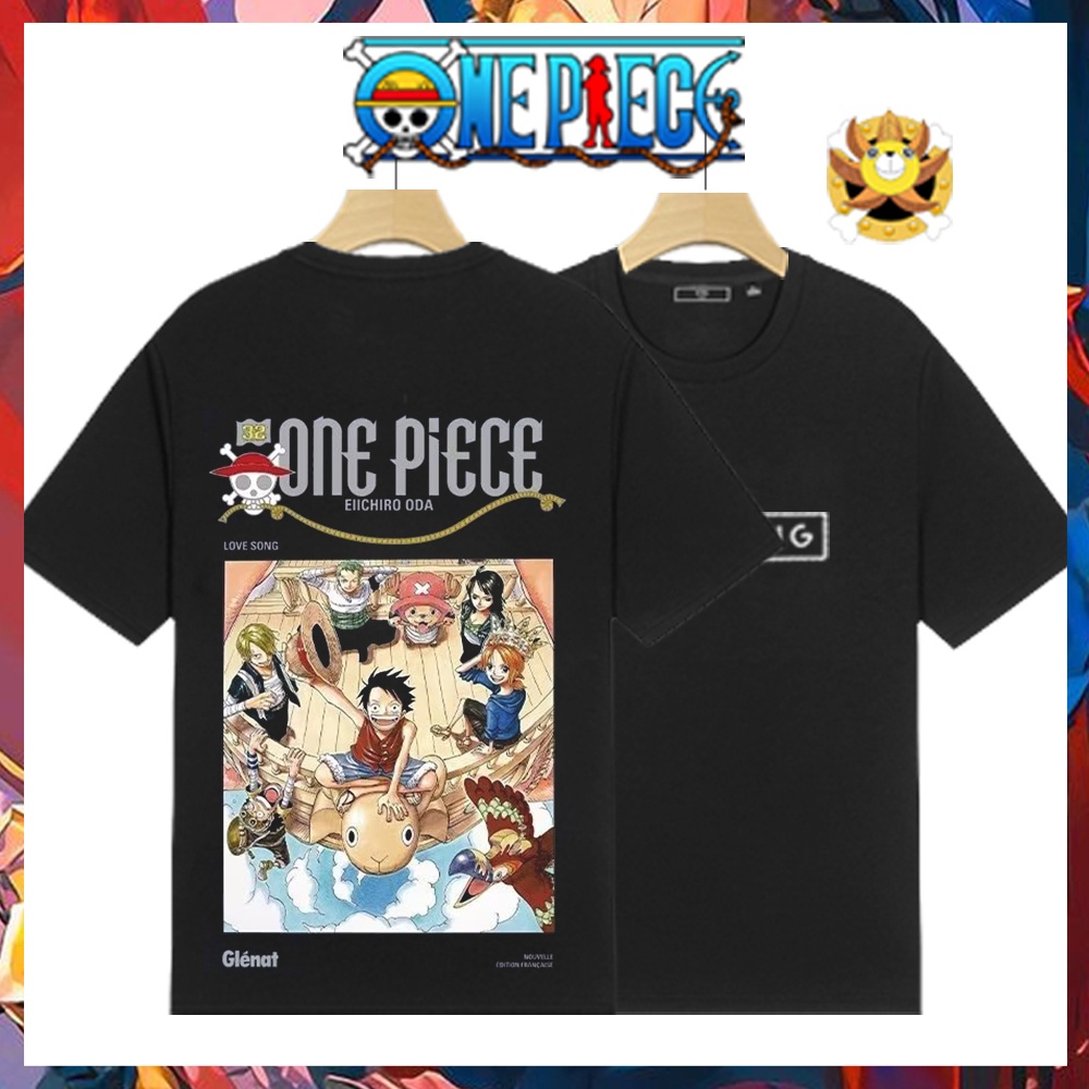 Áo thun, áo phông tay lỡ form rộng anime hoạt hình one piece