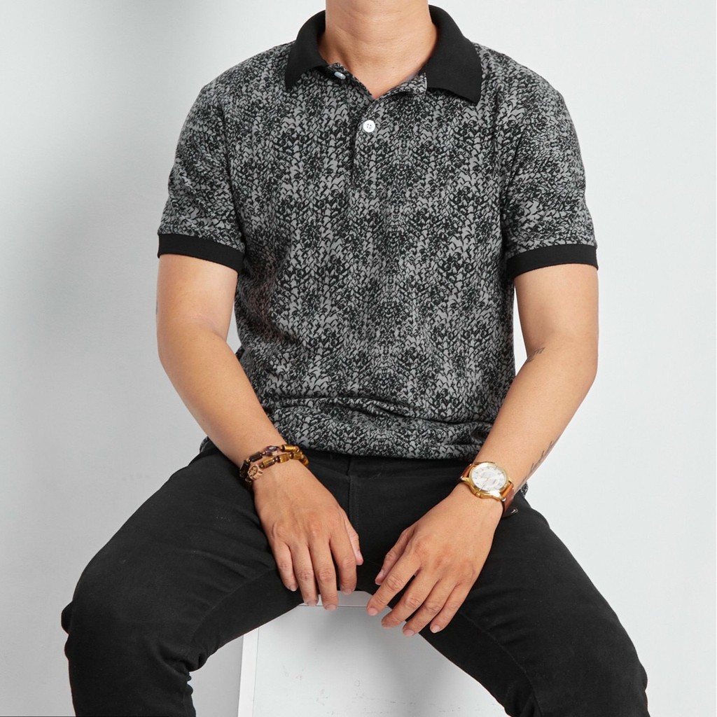 [Form rộng > 90kg] Áo thun Polo nam GAP 7M in họa tiết, chất vải Cotton lụa mềm mịn, chuẩn form basic - POLO4MAN CODE 1 | BigBuy360 - bigbuy360.vn