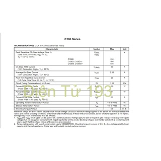 Thyristor C106M/C106MG