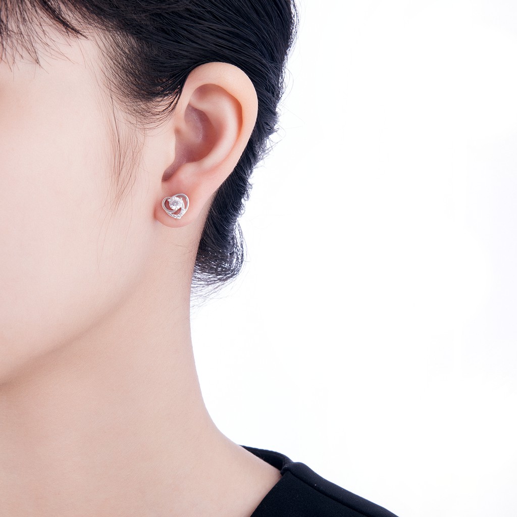 Bông tai Bạc đính đá CZ PNJSilver XMXMK000114