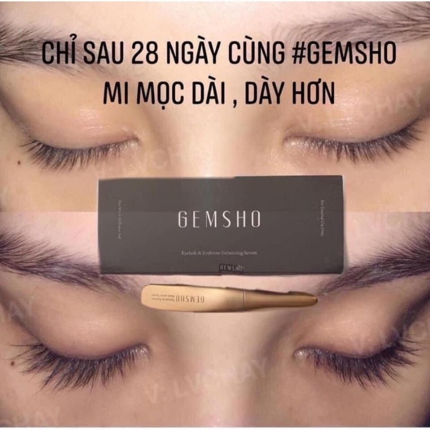 Dưỡng Mi Thần Thánh Gemsho Nuôi Dưỡng Lông Mi Chắc Khỏe Ngăn Ngừa Gãy Rụng, Khắc Phục Tình Trạng Mi Thưa | BigBuy360 - bigbuy360.vn