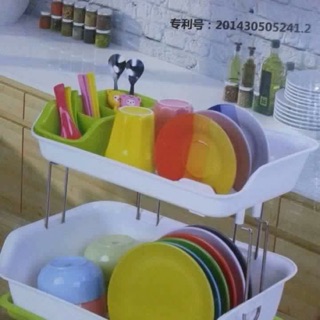 Kệ úp bát 2 tầng