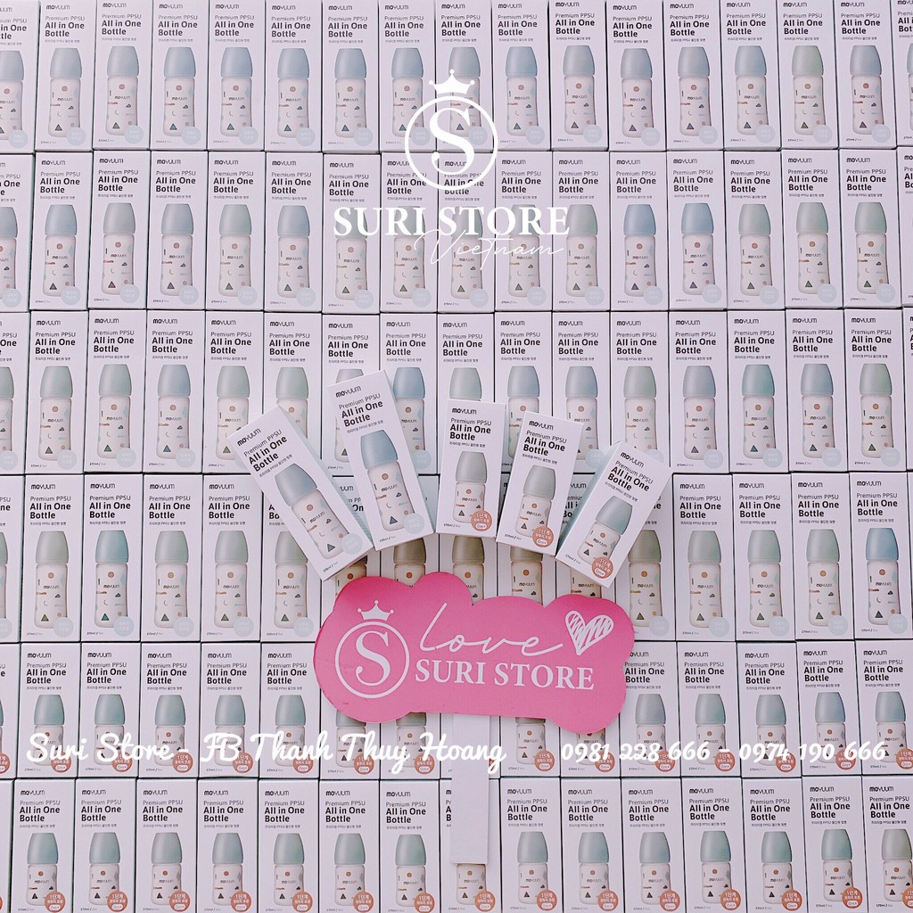 [PHIÊN BẢN GIỚI HẠN] Bình sữa Moyuum hình mây xanh mint - 270ml