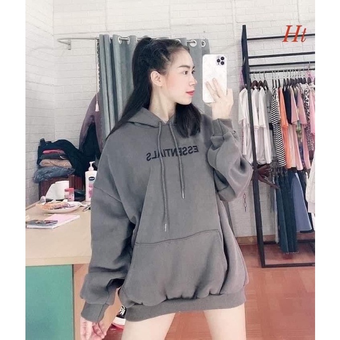 Áo hoodie nỉ cotton ESS HT12