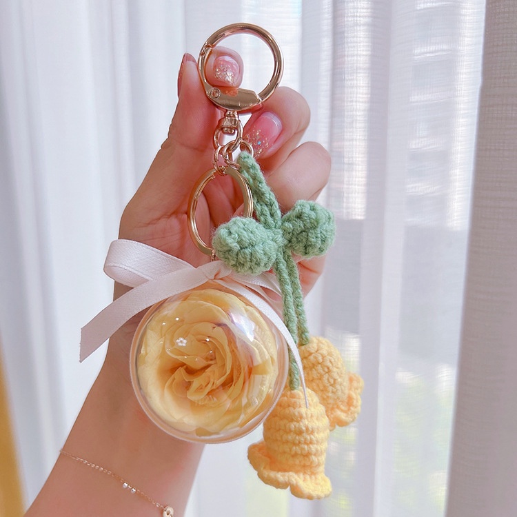 Móc Khóa Hoa Lily 2 Lily of The Valley Immortal Sáng Tạo Làm Quà Tặng