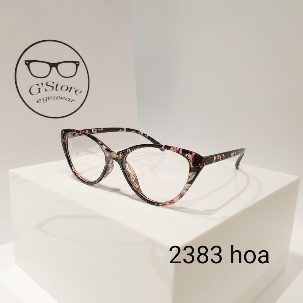 Gọng kính cận mắt mèo nhựa dẻo thời trang nữ Gstore 2383 nhiều màu - Lọc ánh sáng xanh | BigBuy360 - bigbuy360.vn