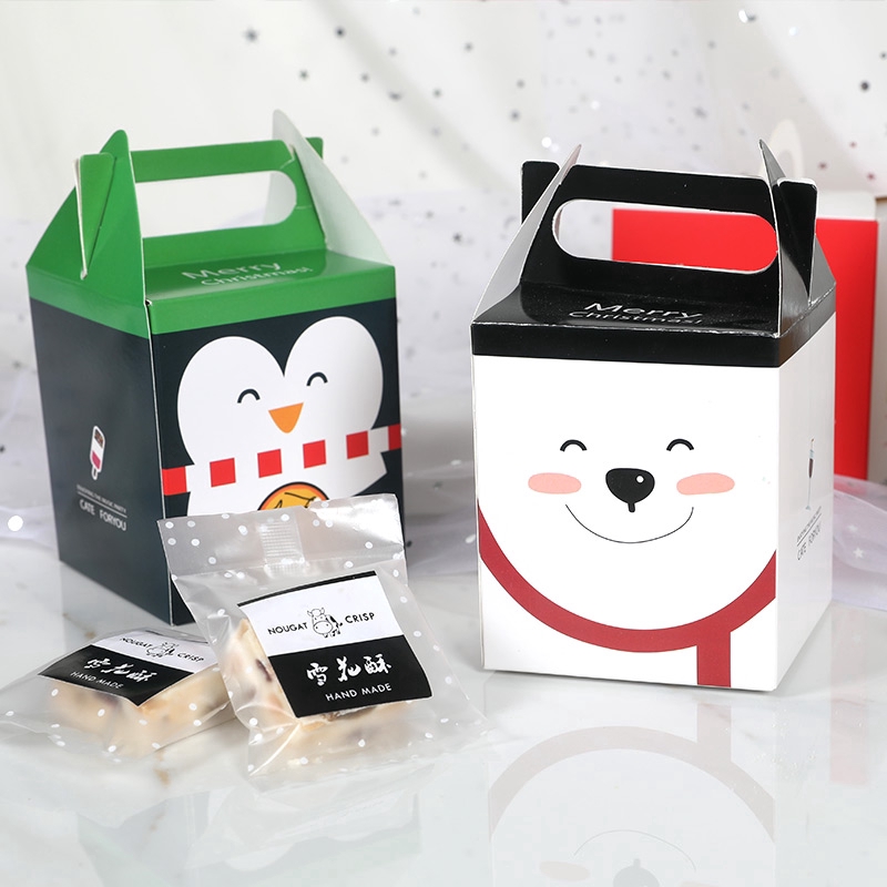 Hộp đựng quà bánh kẹo giáng sinh hình hoạt hình dễ thương