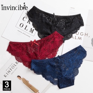 Fashion Lace Flower Low Waist Seamless Panties/ Ice Silk Soft Breathable Underpants/ Sexy Transparent Women Underwear