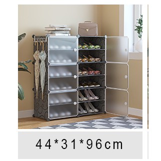 Tủ giày nhựa lắp ghép đa năng thông minh 3 tầng 12 ngăn