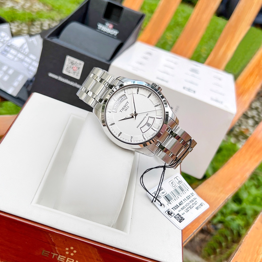 Đồng hồ nam Tissot Couturier Day Date powermatic 80 - T035.407.11.031.01 - Automatic - Kính Sapphire [ Chính hãng ]