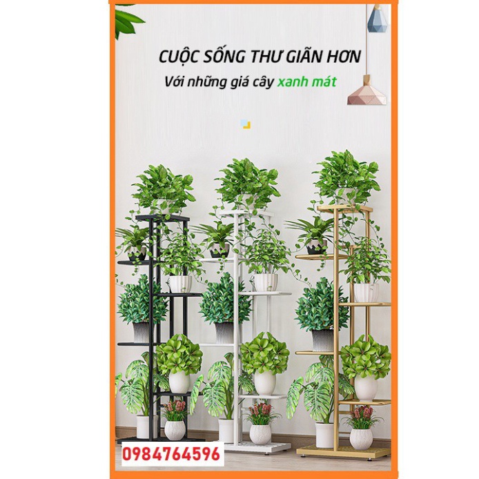 Kệ cây cảnh chậu hoa trong nhà, ban công, ngoài trời bằng thép không gỉ sang trọng bền đẹp .