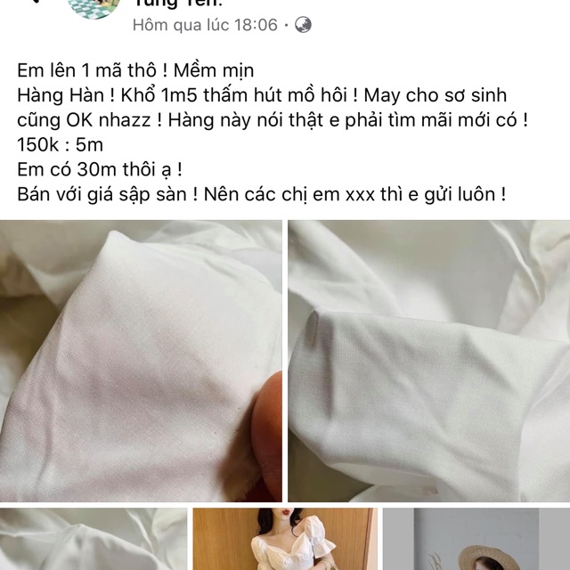 Vải may 150k