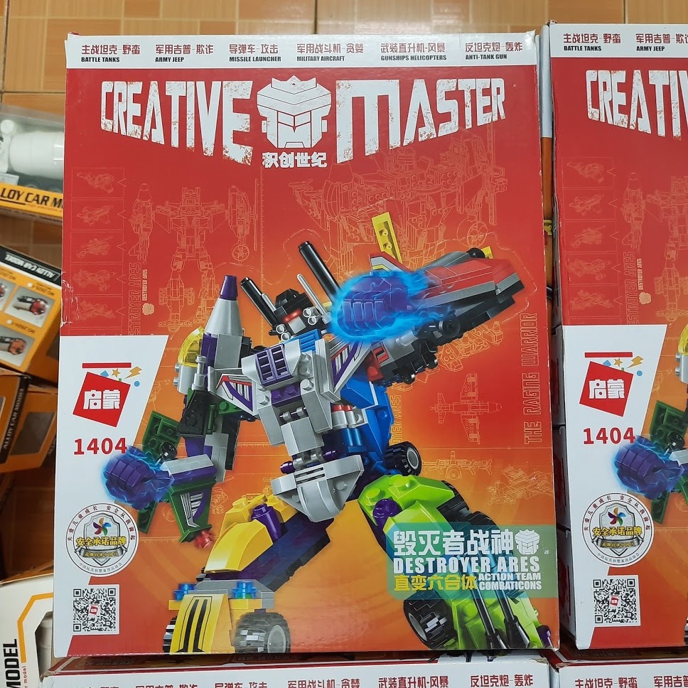 Bộ lắp ráp đồ chơi lego mô hình robot 6 trong 1 cho trẻ em No.1404