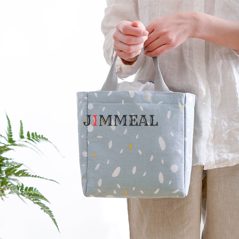 Túi Giữ Nhiệt Đựng Cơm Văn Phòng, Túi Đựng Cơm Giữ Nhiệt Có Quai Cầm Phong Cách Hàn Quốc