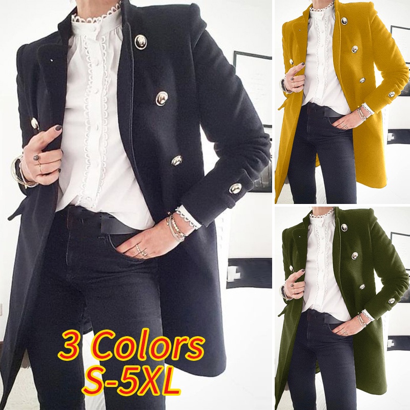 Áo Blazer VONDA Midi Tay Dài Màu Trơn Thời Trang Thu Đông Cho Nữ | BigBuy360 - bigbuy360.vn