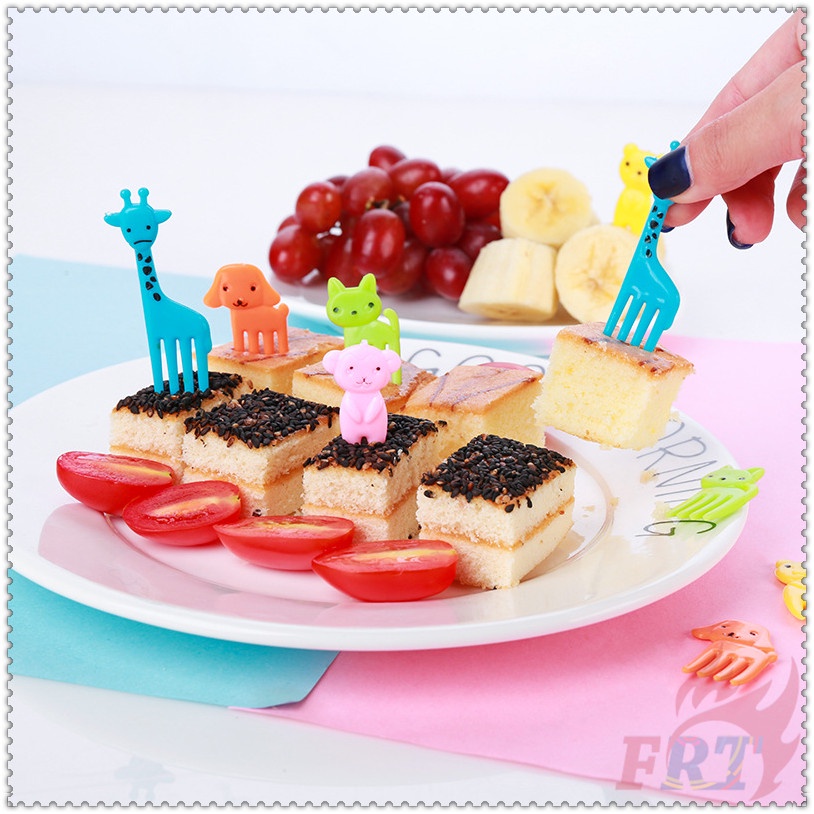 Bộ 10 Nĩa Ăn Trái Cây Hình Động Vật Hoạt Hình
