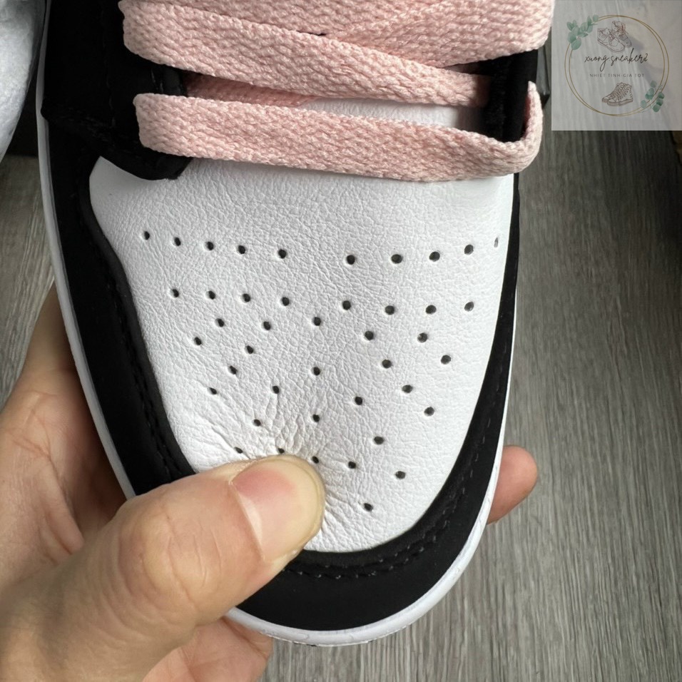 Giày thể thao JORDAN màu ĐEN HỒNG cao cổ, Air Jordan high bản - giày sneaker JD 1 cổ cao bản đẹp Hàng Mới