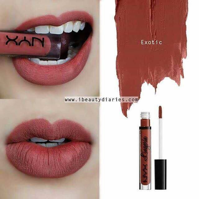 Son Nyx lingerie liquid lipstick - màu Exotic