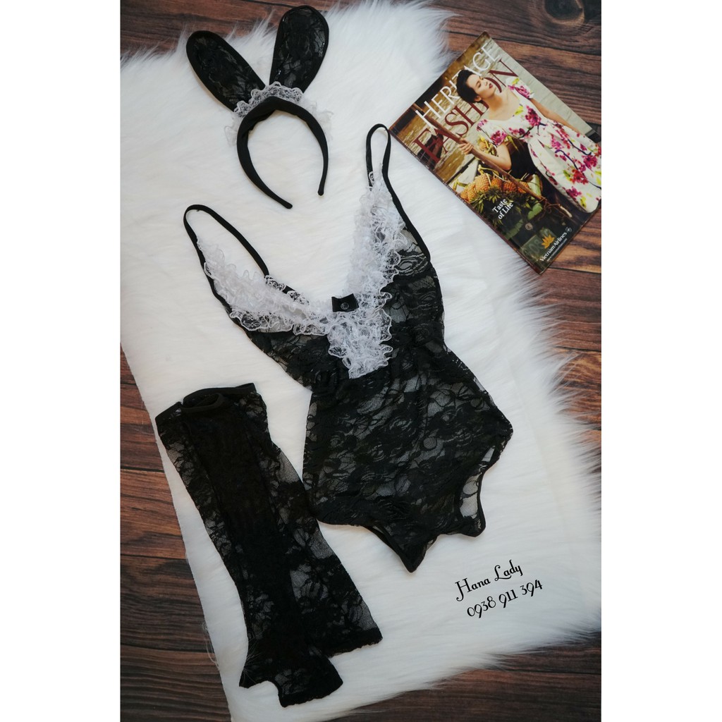 Đồ ngủ cosplay sexy thỏ ngọc , hóa trang gợi cảm quyến rũ CP019