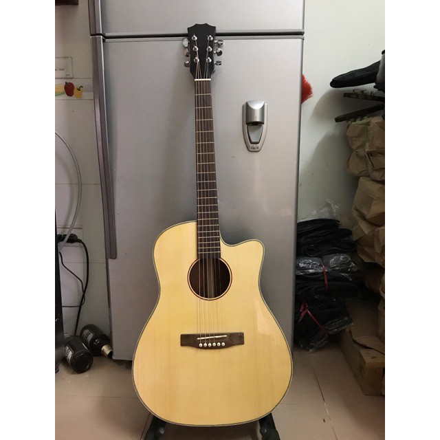 [Giảm Giá] Guitar Acoustic A25 gỗ Hồng Đào kỹ. Có Ty chỉnh cần. TẠI XƯỞNG ĐÀN HN