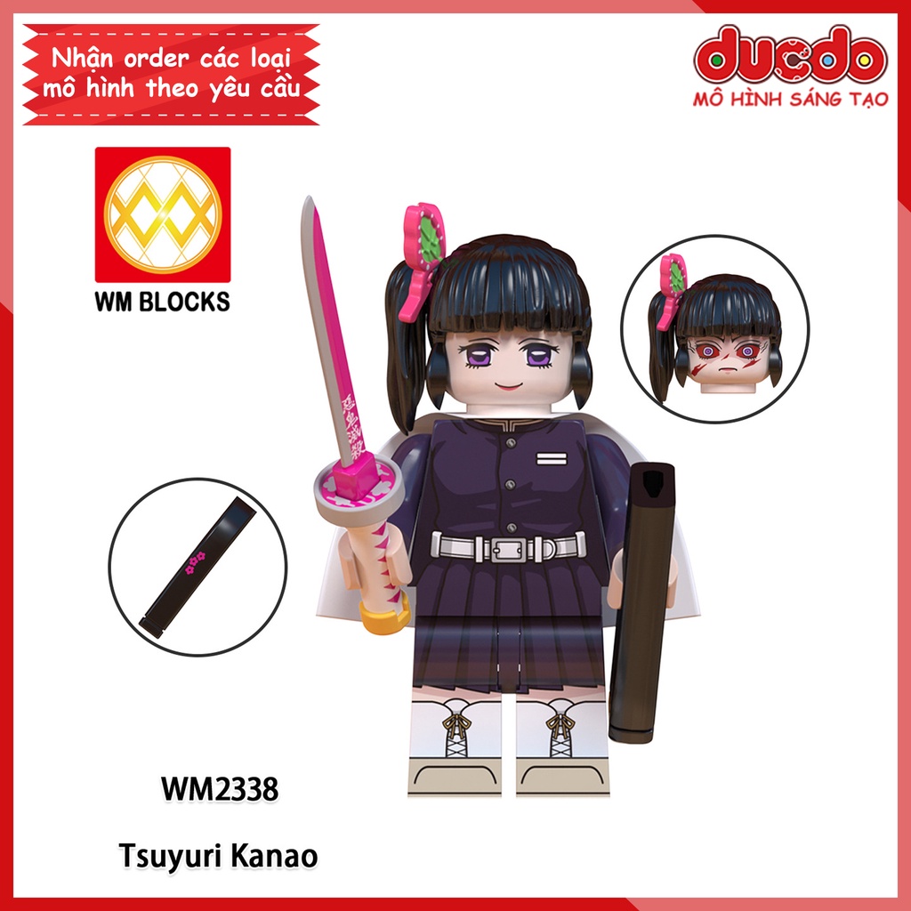 Minifigures nhân vật trong Thanh guơm diệt quỷ Kimetsu No Yaiba - Đồ chơi Lắp ghép Xếp hình Mini Mô hình WM WM6137